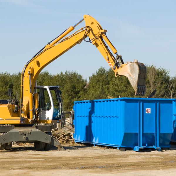 can i choose the location where the residential dumpster will be placed in Westdale New York